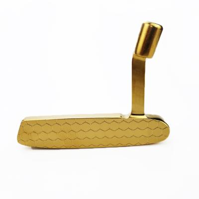 China POSSOT New Design High Quality Professional Golf Steel Gold Unisex Plating Putter For Right Hand for sale