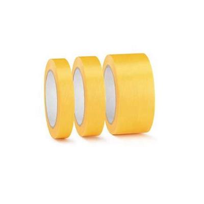 China Wholesale Yellow Vehicle Paint Roll Maker Ribbon Shape Heat Resistant Paint Lines Die Cut Automotive Ribbon For Painters Te koop