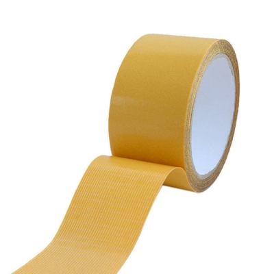 China Manufacturer Fiberglass Mesh Waterproof Tape, Super Strong Yellow PET Thin Adhesive Double Sided Tape, Fiberglass Mesh Joint Drywall Tape for sale