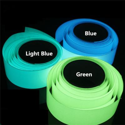 China Waterproof light strip 10m 1.5cm*1m for cars green glow in the dark, custom self-adhesive PVC safety tape, warning device for diy car stair for sale