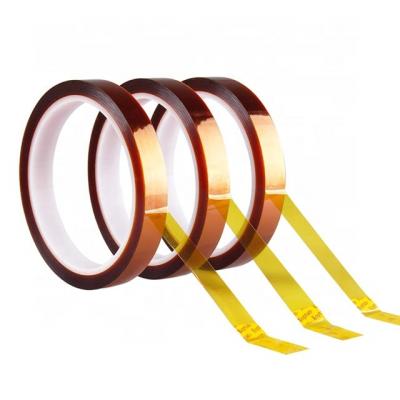 China Heat Resistant Tape Netting, High Temperature Resistant Brown Tape, PI Polyimide Tape For PCB Lithium Battery Insulation for sale