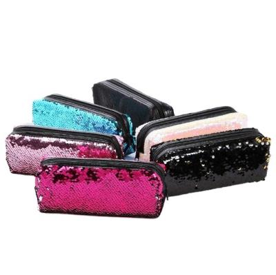 China 100% Hot Sale Eco-friendly Custom Wholesale Sequin Mini Pouch Glitter Makeup Bags for Women (NL35) for sale