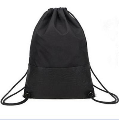 China Selling Ripstop Polyester Warm Waterproof Drawstring Bag Backpack Double Drawstring Bags Children School Bags Backpack (DB01) for sale