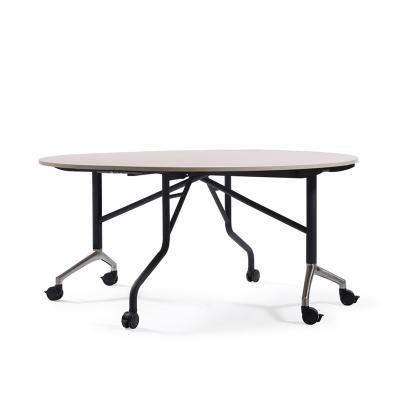 China Foldable diameter 180 cm folding round dining table as well as for office or events for sale