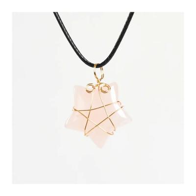 China Europe and America Low Price Wholesale Chips Stone Necklace Crystal Chain Necklace for sale