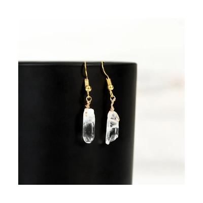 China Fashion Popular Products New Crystal Dangle Earrings Stud Women Quartz Stones for sale