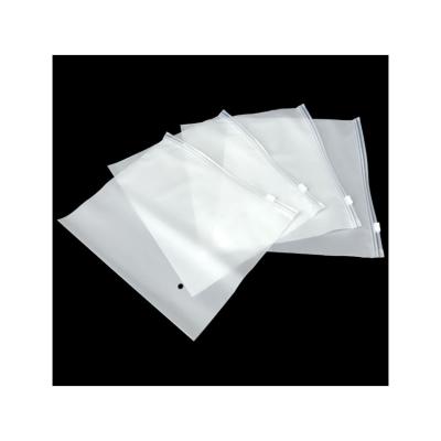 China BIODEGRADABLE Zipper Bag With Logo Ziplock Frosted Pe Zipper Bag For Apparel Packaging for sale