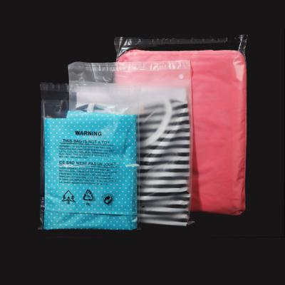 China BIODEGRADABLE high quality custom transparent poly plastic bags packaging pe sealed bags for clothes for sale