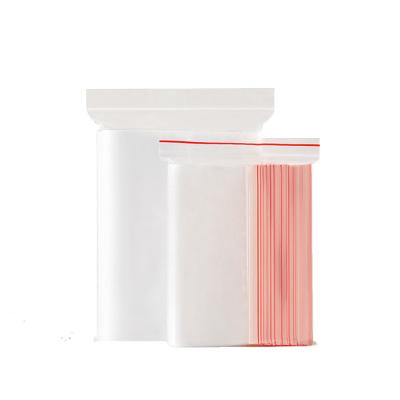 China Disposable eco-friendly custom clear pe plastic zipper lock zip lock pouch bag for underwear packing for sale