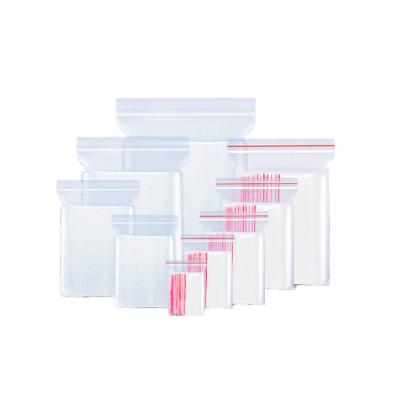 China Disposable Custom Small To Large Resealable Ziplock Bag Resealable Pe Packaging Ziplock Bag In Stock for sale