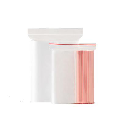 China Disposable Self Press Bags Custom Clear Resealable Garment Clothing Ziplock Bag for sale