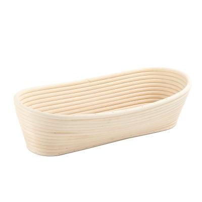 China Banneton Viable Custom Oval Basket Handmade Rattan Bread Proofing Basket Set Pastry Tools Baking Sourdough Proving Basket for sale