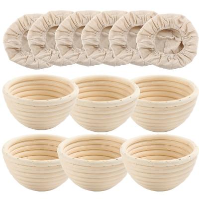 China 4 Inch Round Viable Small Cane Bread Proofing Basket Bread Proofing Basket Bread Mold Tools Sourdough Bannetons Rattan Proofing Basket for sale