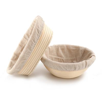 China Viable Wholesale Round Rattan Bread Proofing Basket Oval Bannetons Bakery Tools Dough Bowl Baking Supplies for sale