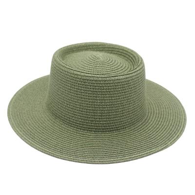 China High Quality Paper Straw Hats Sun Straw Hat Wholesale Unisex Beach Hat Image HOJEE Wheat Floppy Disc Sombreros Paper Straw Hats for sale