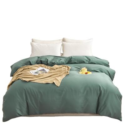 China Hot Selling 100% Cotton Anti-Static 60S 4 Piece Comforter Cover Bedspread Bed Pillowcase Washable Can Be Individually Sold Light Custom Made gree for sale