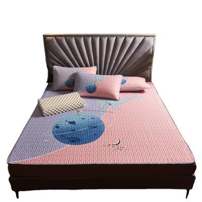 China Nondisposable Custom Print Pattern Bed Mat Set 3 Pieces Latex Bed Sleep Mat Summer Sleep Mat for sale