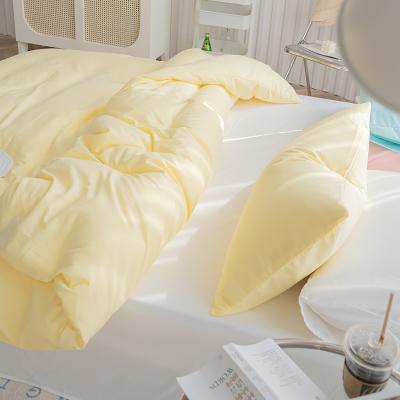 China White Classic Solid Color Bed Sheet 100% Polyester B&B Motel Easy Clean Bedspread Cover Sheet for sale