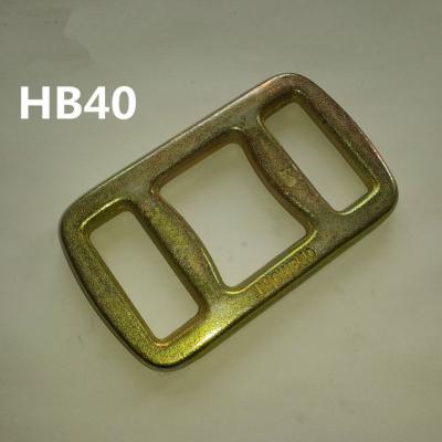 China Manual packing new 40mm stair copper buckle for lashing strap, stair copper buckle for strapping for sale