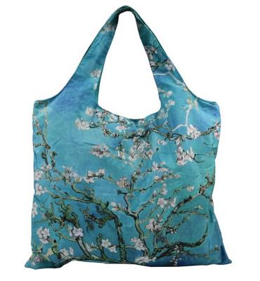 China Full Print Waterproof Eco - Friendly Reusable Collection Print Grocery Bags Foldable Tote Bags for sale