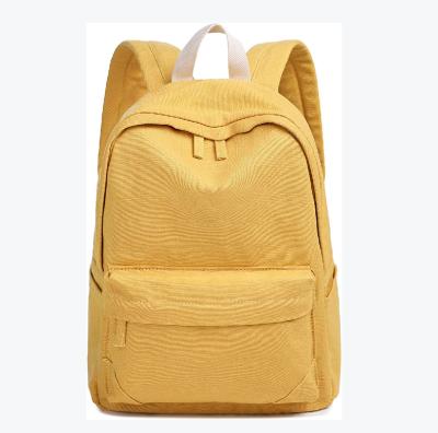 China Custom Anti-theft Yellow Kids Backpack School Bag Laptop Bag Weekender Backpack Canvas Backpack Men Women for sale