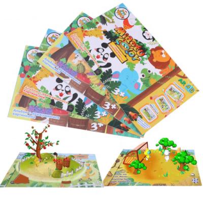 China 3D Children's Early Education Story Preschool Picture Book Set 34.5*23.5cm for sale