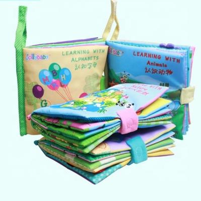 China paper & Soft Cardboard Book Good Night Infant Early Development Baby Unveiling Cloth Cognitive Educational Activity for sale