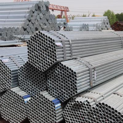 China 0.5 mm 0,8 mm 1 mm dik warm gedompeld gegalvaniseerd staalpijp in aanbouw Te koop