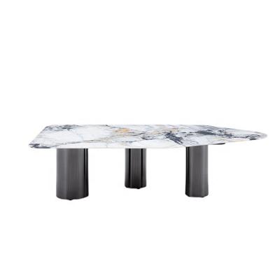 China (Other)Living Room Furniture Modern Design Centerpiece Tea Table Adjustable Luxury Italian Style Porcelain Tile Coffee Table for sale