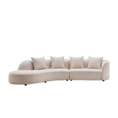 China Hot Sale 2022 Hot Sale Modern Minimalist Nordic Elegant Nordic Living Room Furniture Corner Sectional Sofa Set for sale