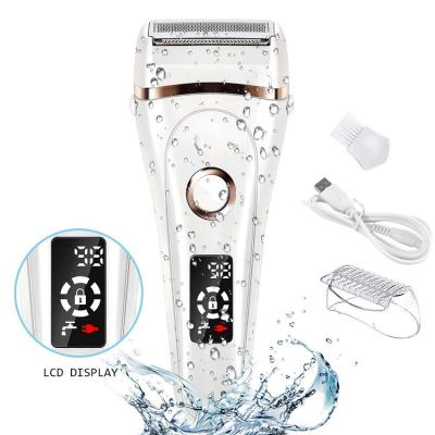 China Multifunctional 3-in-1 Precision Stainless Steel Blades Hair Trimmer Rechargeable Wet Dry Razor Electric Hair Shaver For Women for sale