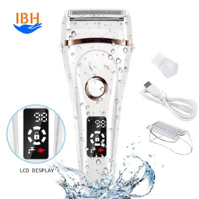 China Multifunctional 3-in-1 Precision Stainless Steel Blades Hair Trimmer Rechargeable Wet Dry Razor Electric Hair Shaver For Women for sale