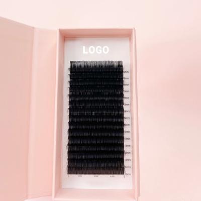 China Professional Lash Factory Wholesale Eyelash Extension Natural Individual Eyelash Extension Vendor Supplies in Eyelash Extension Trays for sale