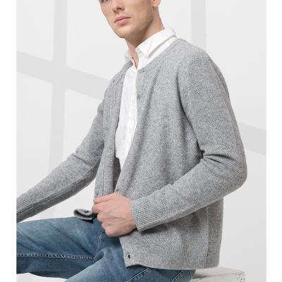 China Anti-wrinkle fashion men winter sweater 100%merino wool sweater men high quality cardigan sweater for sale