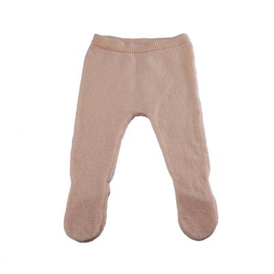 China Newborn Babies Anti-pilling Kids Clothing Cashmere Pants Set Pink Pants With Sock for sale