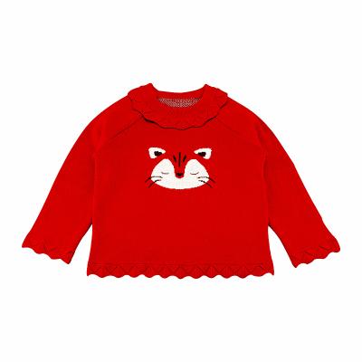 China Wholesale 100%cotton Anti-shrink Babies Knitted Sweater Girls Christmas Sweater for sale