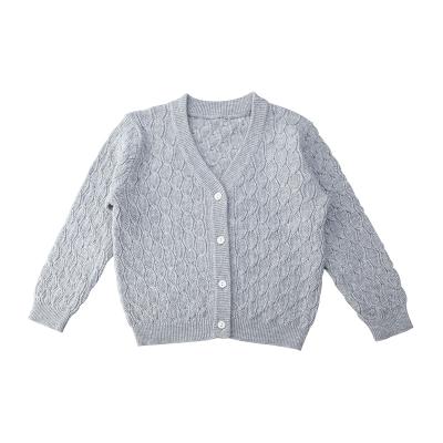 China 100%cotton Manufacturer Babies Cardigan Sweater Kids School Uniform Anti-Shrink Sweater for sale