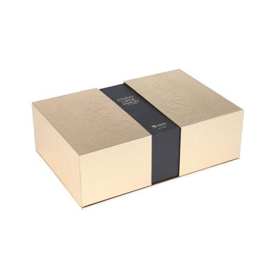 China Special Design High End Custom Printing Open Double Door Christmas Gift Box Recyclable for sale