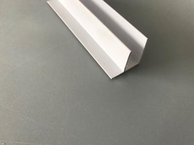 China 10cm Thickness Extruded Plastic Channel , F Style Pvc Window Profile White Color for sale