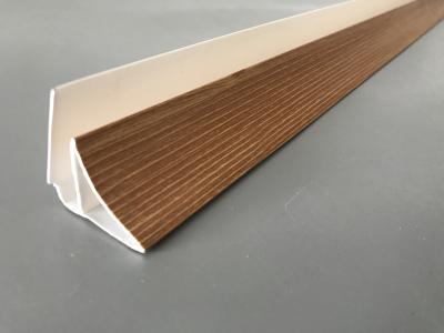 China 5.95m Wood Laminated PVC Extrusion Profiles For Industrial Convenient Disassembly for sale