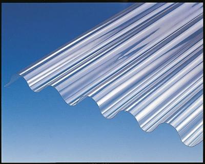 China Bayer / GE Polycarbonate Sheet , Corrugated Greenhouse Panels High Strength for sale