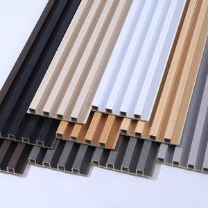 China low cost WPC wall panel for interior decorative laminated pvc panels for background grille design for sale