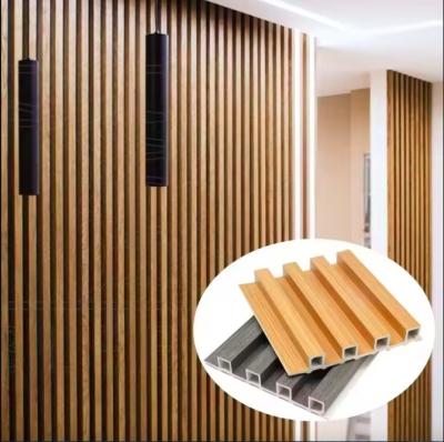 China popular wpc wall panel for indoor decorative wood plastic composite wall panel acoustic panel pvc wall ceiling panel for sale