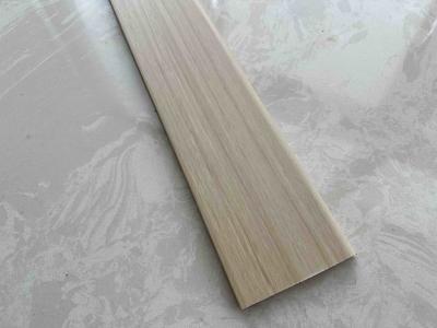 China Anti-Scratch and Flexible wooden color PVC Skirting Line for Low-Maintenance Protection for sale