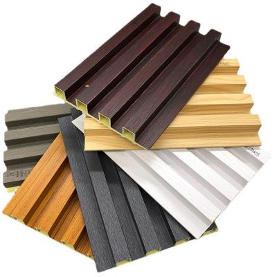 China PVC slat acoustic panels decorative WPC panel for wall and ceiling for sale