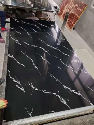 China black UV PVC marble sheets cheapest interior wall covering for sale