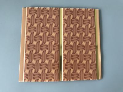 China 8 Inch Commercial Kitchen Plastic Wall Panel Brown Knitting Groove Design for sale