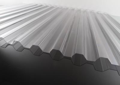 China Corrugated Polycarbonate Roofing Sheets , Clear Corrugated Plastic Sheets 4x8 for sale