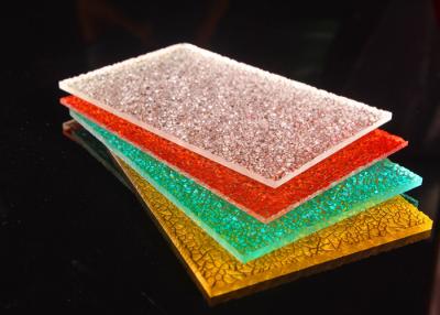 China Colorful Diamond Surface Polycarbonate Solid Sheet Lightweight 2-12mm for sale