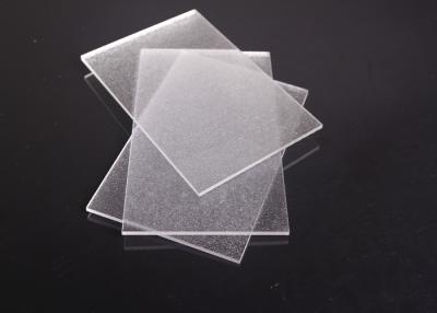 China Transparent Leather Pattern Polycarbonate Solid Sheet Excellent Heat Insulation for sale